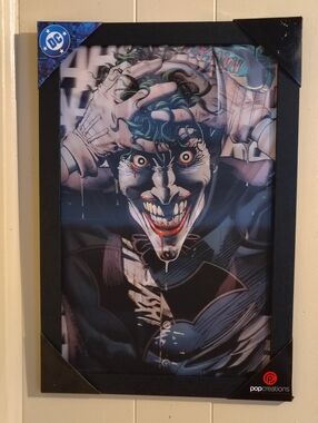 DC Pop Creations 3D Joker/Batman Framed Art Print